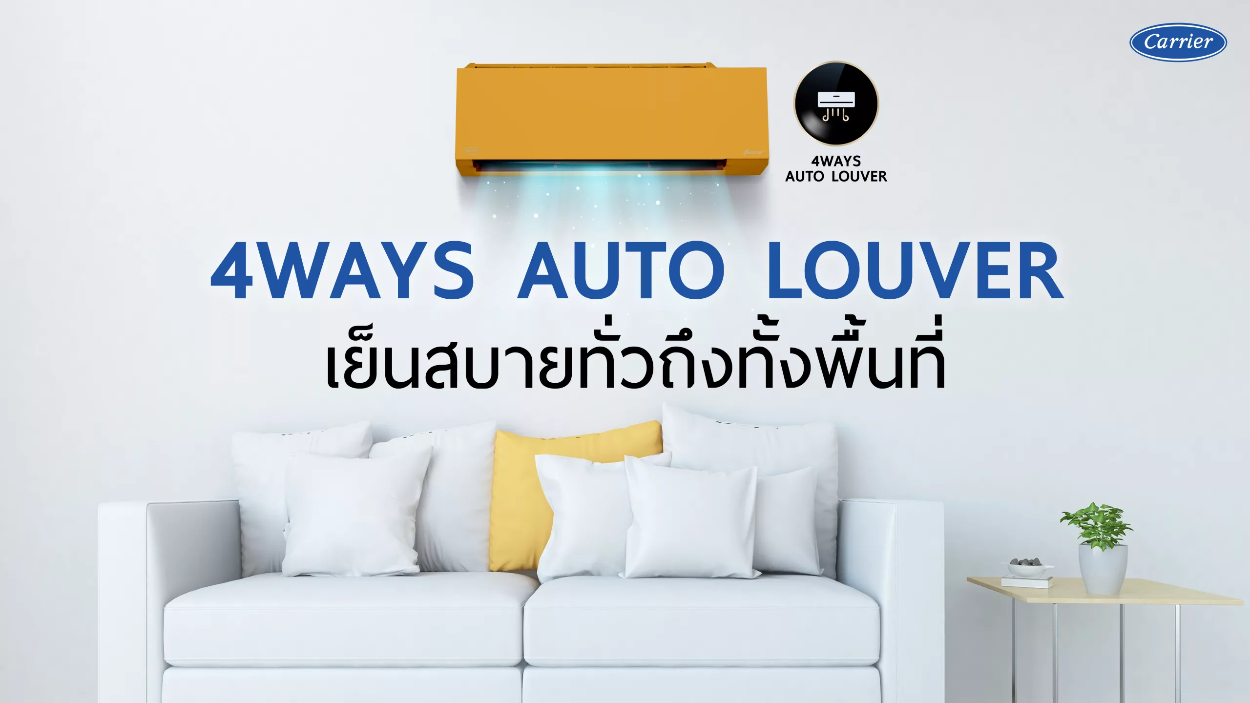 4 WAYS AUTO LOUVER แอร์บ้านเย็นสบาย ทั่วถึงทั้งพื้นที่